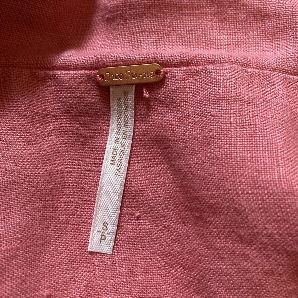 Free People Klara Wrap Midi Linen Dress - Picture 10 of 12
